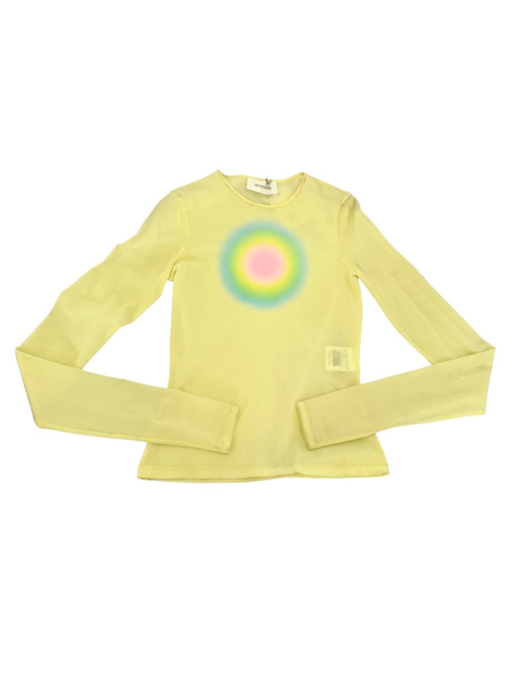 SPORTMAX NEON YELLOW LONG SLEEVE TOP
